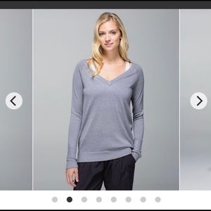 Grey Lululemon Unity Pullover- Size 6